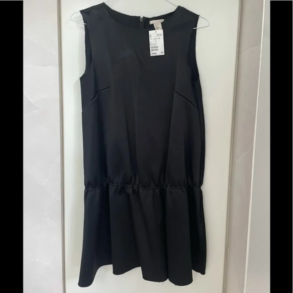 h and m peplum dress Women's Cream/floral Linen-Blend Peplum Dress